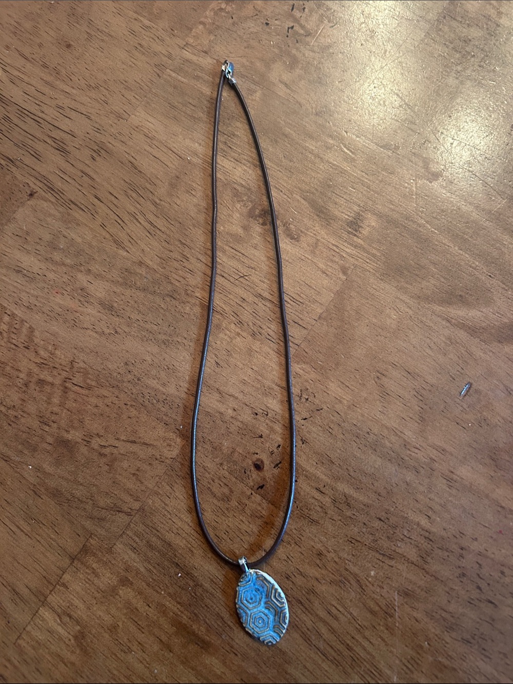 Blue Geometric Pendant Necklace - Women Jewelry